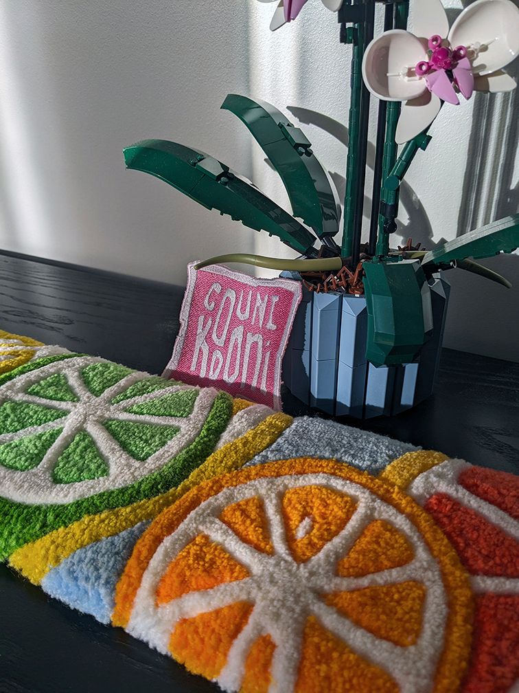 Mini tapis de rondelles de fruits