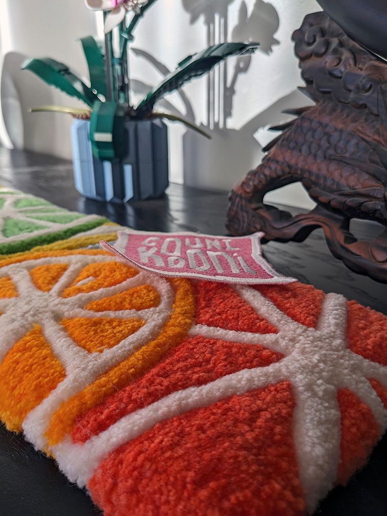 Mini tapis de rondelles de fruits