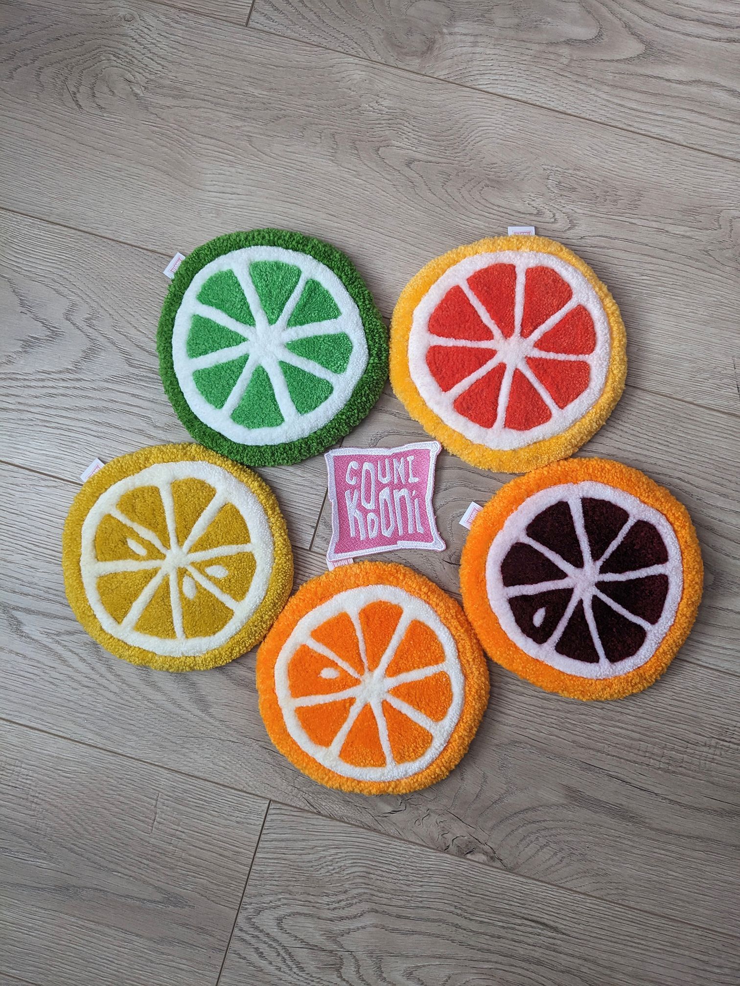 Set 5 fruit slices