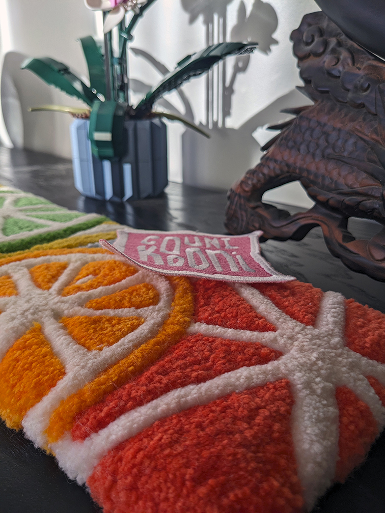 Mini tapis de rondelles de fruits