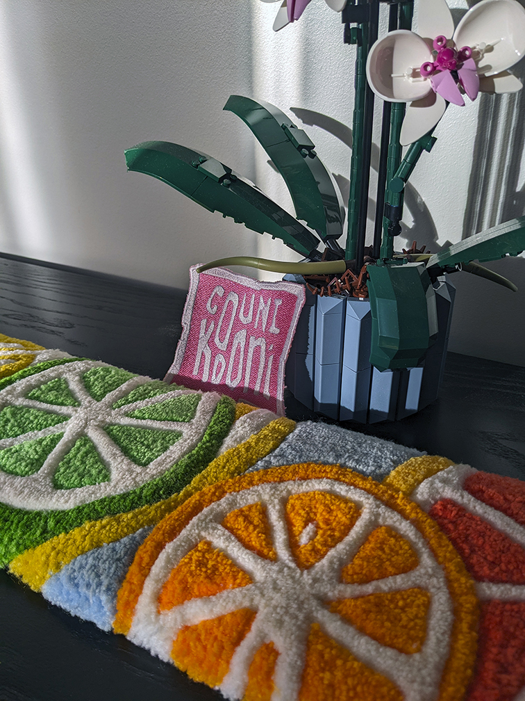 Mini tapis de rondelles de fruits